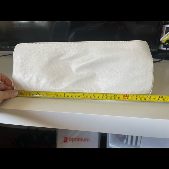 NINE WEST white soft leather bag - Picture 6 of 13